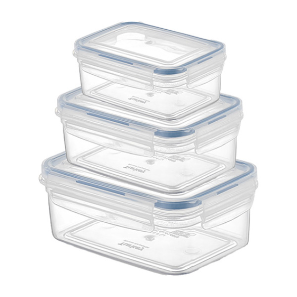 ELIT MEDIUM LEAKEPROOF RECTANGLE STORAGE SET OF 3 (500-1000-1500 ML)